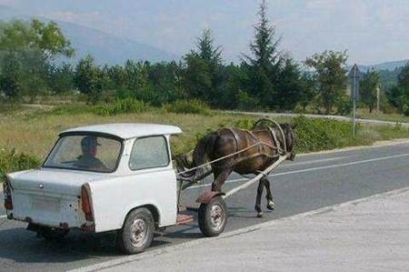 horse drawn car